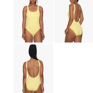 Polo Ralph Lauren Women's Martinique One Piece Swimsuit in Yellow Size Small